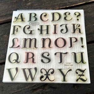 Close to my heart my acrylix stamp set-Believe Caps